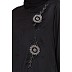 Designer Nida abaya with handwork- Black 